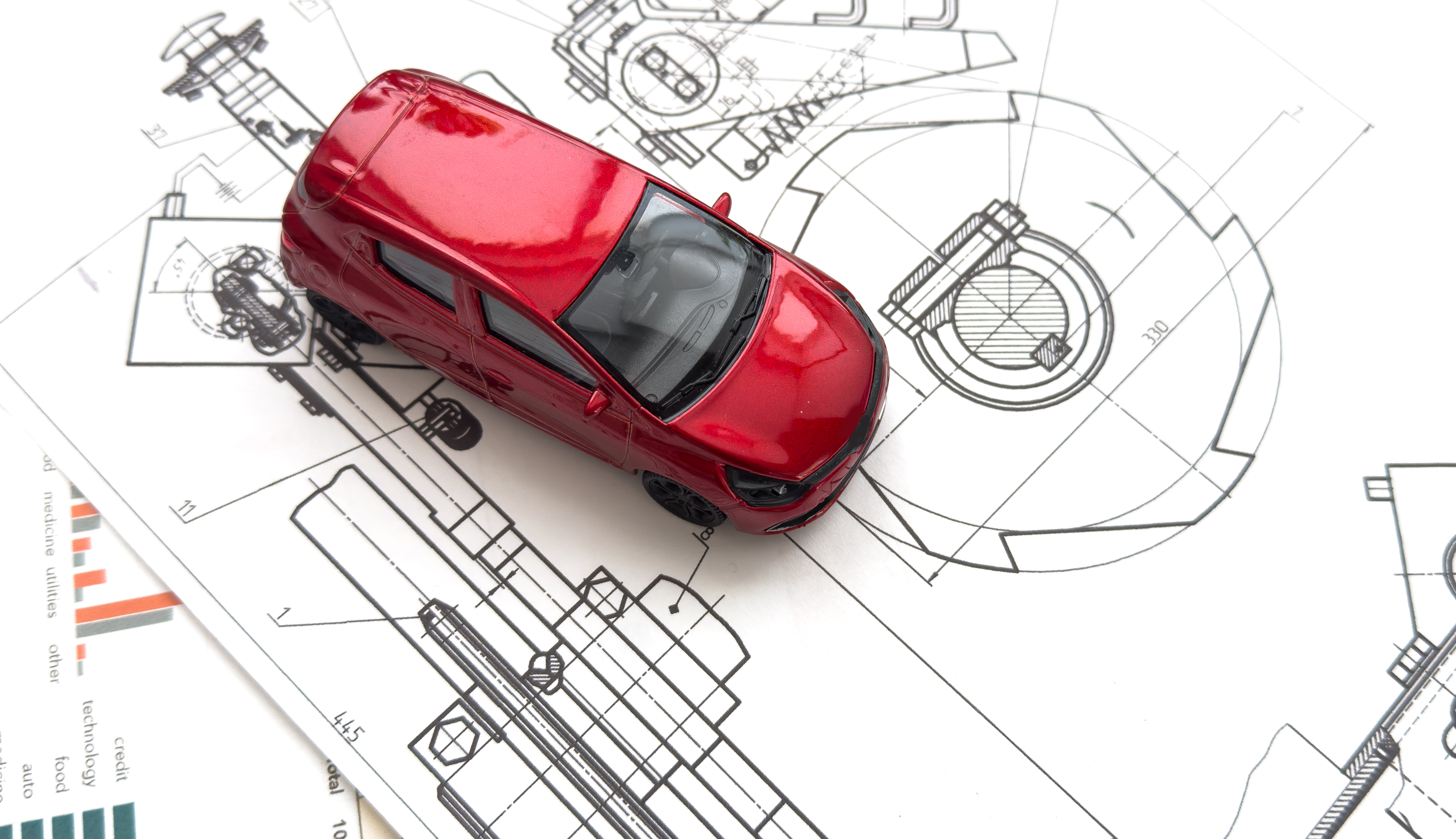Concept planning for production visualization on technical drawings